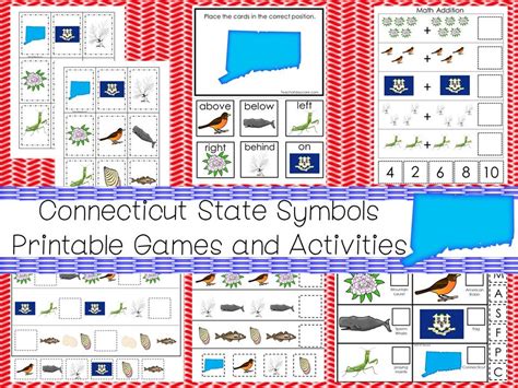 30 Connecticut State Symbols Themed Learning Games Download. - Etsy