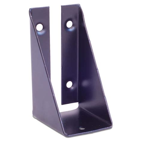 DeckLok Black Powder Coated Steel Bracket with Screws for Fence Section to Deck Rail Post ...