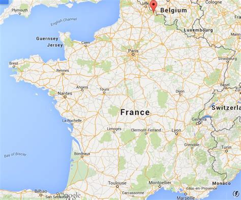 Where is Valenciennes on map France