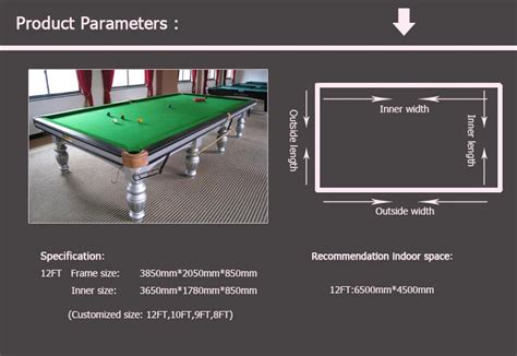 snooker table dimensions | Brokeasshome.com