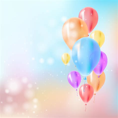 Birthday balloon background - Download Free Vectors, Clipart Graphics ...