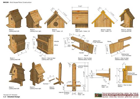 home garden plans: BH _ Bird House Plans Construction - Bird House Design Bird House Plans Free ...