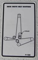 Decal, Deck drive belt routing P-11932 - Country Clipper OEM Factory Parts