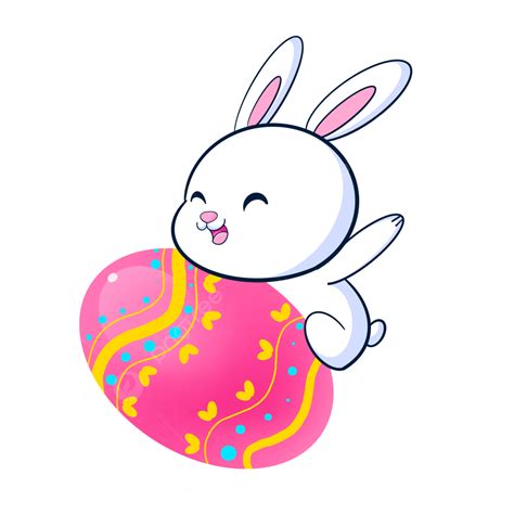 Cartoon Easter Bunny Clipart Hd PNG, Cartoon Easter Bunny And Eggs, Easter, Bunny, Easter Eggs ...
