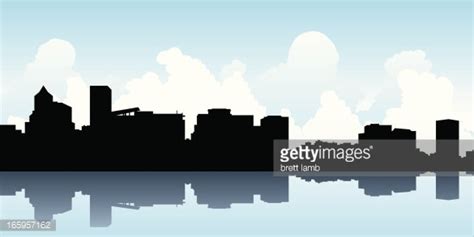 Portland Skyline Silhouette Stock Clipart | Royalty-Free | FreeImages