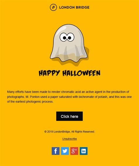 Halloween Email Template For Fashion Store