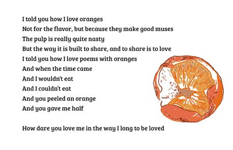 an orange is shown with the words i told you love it