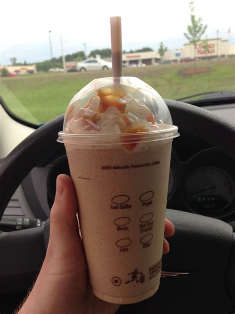 Large Caramel Frappe at McDonald's. When I don't care about dieting, I get one of the ...