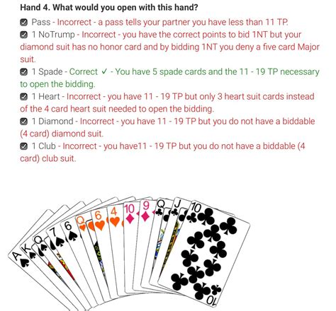 BIDDING: Opening and Responding at the 1 level : Hand 4 (60SecondBridge) | Bridge card game ...