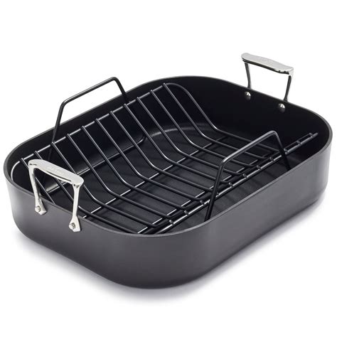 All-Clad HA1 Nonstick Roasting Pan with Rack, 16" x 13" | Sur La Table