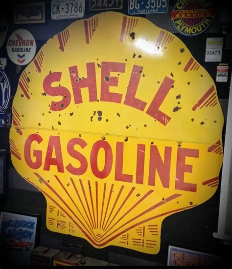 Original Shell Gasoline Porcelain Sign | Anuncios antiguos, Antigüedades, Anuncios