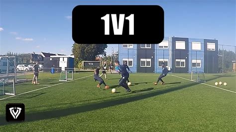 1v1 drill football / soccer drill + first touch - Duel 1 tegen 1 ...