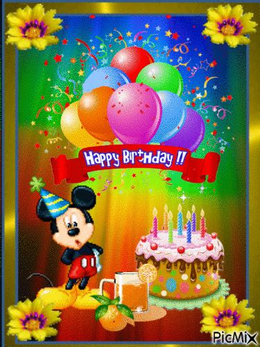 Happy Birthday Disney Animated Gif - vrogue.co