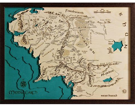 Lord Of The Rings Map Wall Art Aliexpress.com : Buy Middle Earth Map On Lord Of The Rings World ...