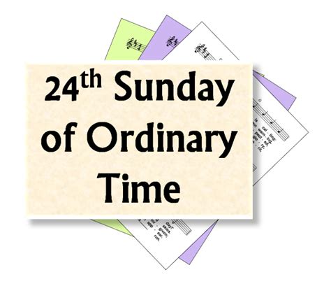 LiturgyTools.net: Hymns, 24th Sunday in Ordinary Time, Year B