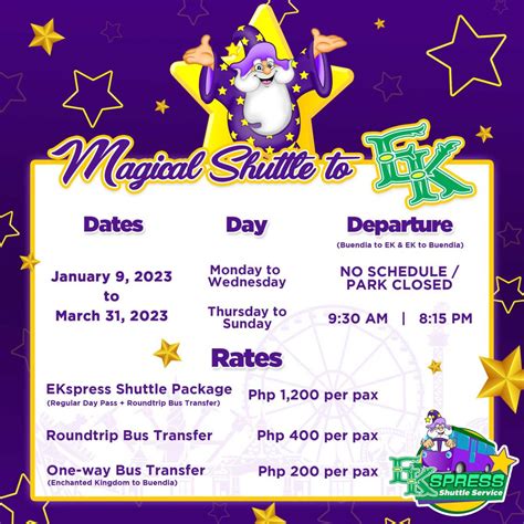 Magical Shuttle to EK – Enchanted Kingdom