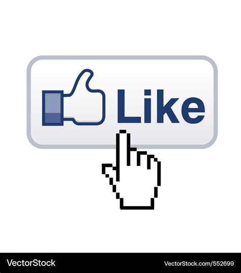 Like button Royalty Free Vector Image - VectorStock