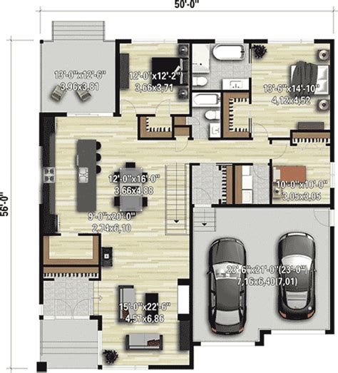 Modern 3-Bed House Plan with 2-Car Garage - 80913PM | Architectural Designs - House Plans