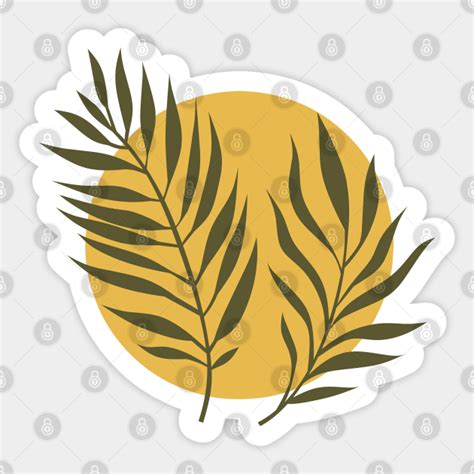 Tropical Leaves - Tropical Leaves - Sticker | TeePublic