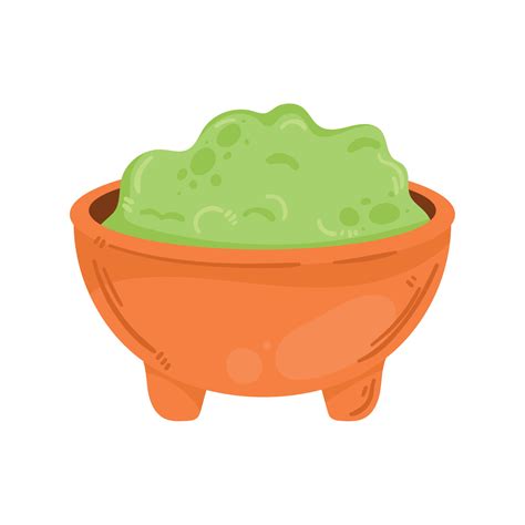 guacamole mexican food 11439378 Vector Art at Vecteezy