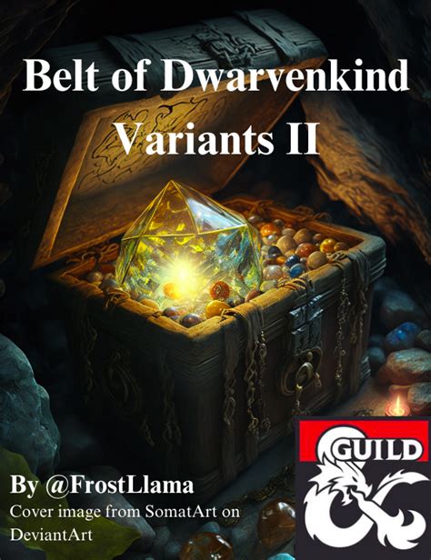 Belt of Dwarvenkind Variants II - Dungeon Masters Guild | Dungeon Masters Guild