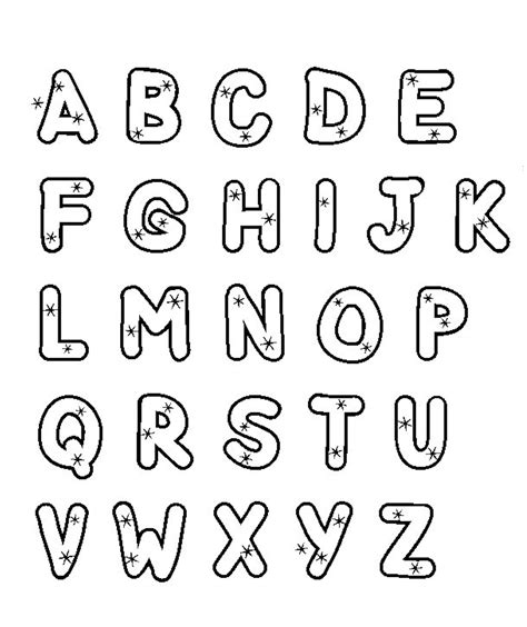 Printable Color Alphabet Letters - Printable Calendars AT A GLANCE