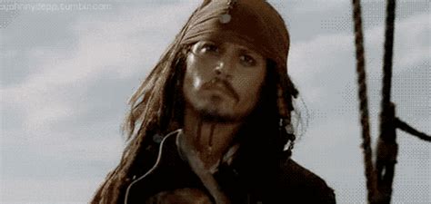 Johnny Depp GIF - Find & Share on GIPHY | Captain jack sparrow, Jack sparrow, Pirates of the ...