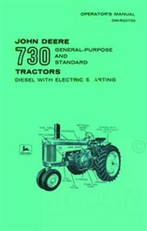 Buy John Deere 730 Diesel Operators Manual GP Standard Tractor Electric ...