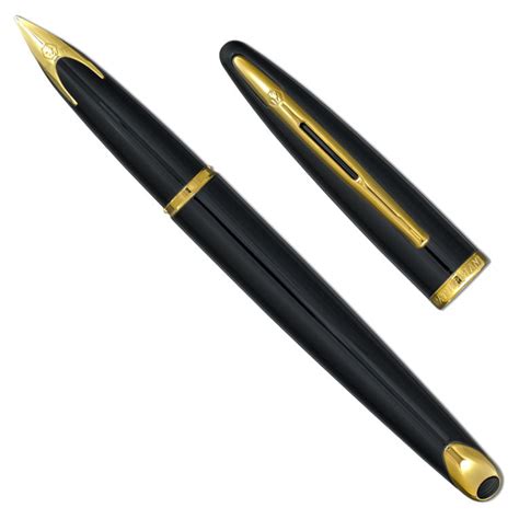 Waterman Carene Fountain Pen Black and Gold – coloradopen