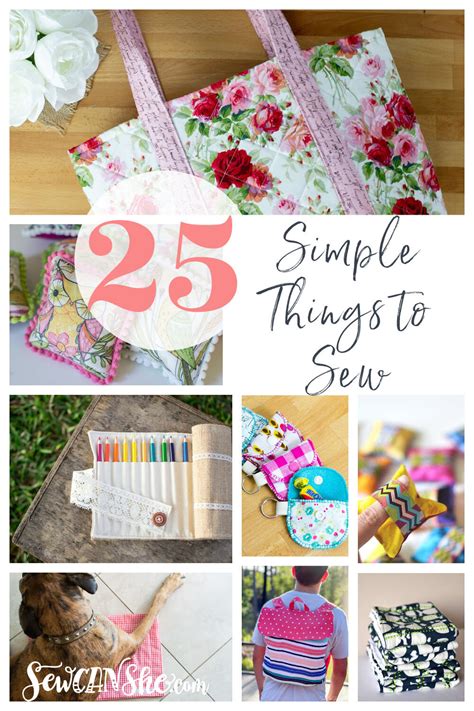 25 Simple Sewing Projects - All Free