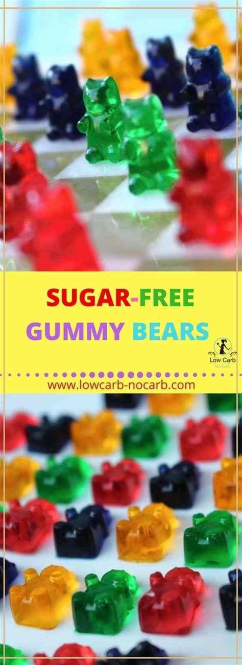 Sugar-Free Gummy Bears are healthy, easy and delicious | Gummies recipe ...