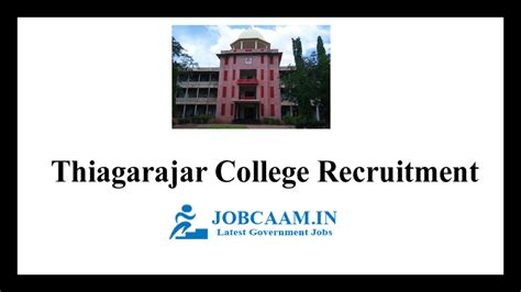 Thiagarajar college Recruitment 2022 Apply 32 Office Assistant, Typist and MTS at tcarts.in