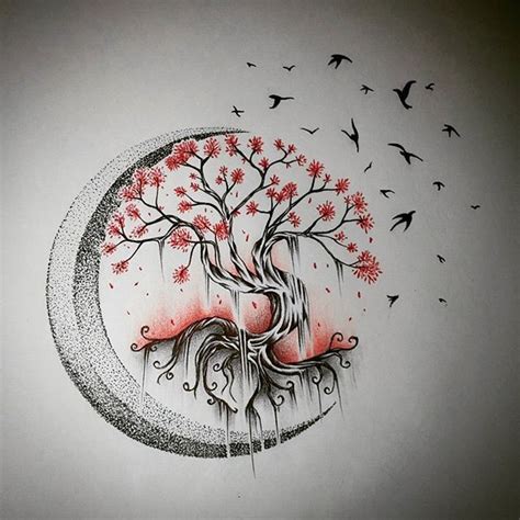 Tree Tattoo - Moon tree of life - TattooViral.com | Your Number One source for daily Tattoo ...