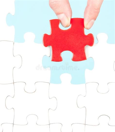 Red puzzle piece stock photo. Image of ability, leisure - 21894908