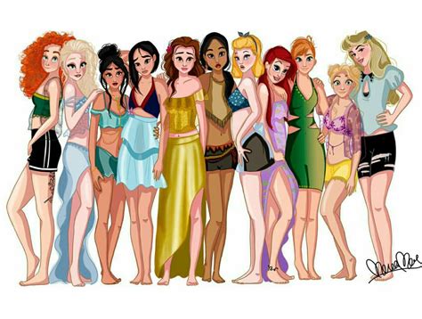 Modern Disney Princesses | Disney princess modern, Disney princess fan art, Punk disney princesses