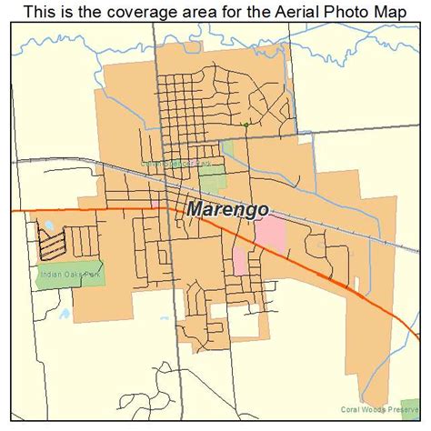 Aerial Photography Map of Marengo, IL Illinois