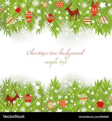 Christmas Tree Border : Christmas Tree Border Design Isolated On White ...