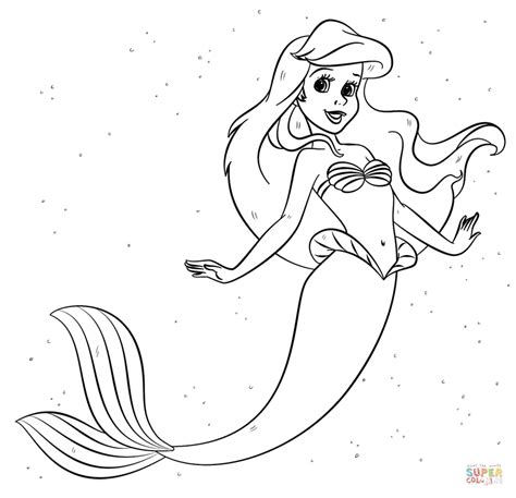 29+ Ariel Coloring Pages Disney for Adults - Super Coloring | Train ...