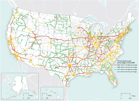 Projected Major Truck Routes on the National Highway System: 2045 | Bureau of Transportation ...