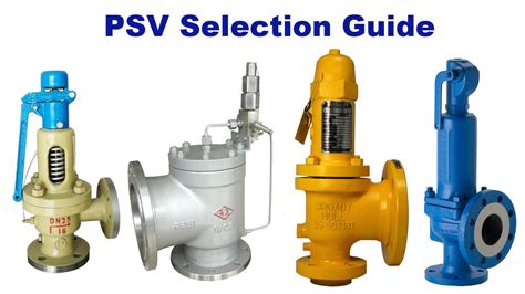 PSV Pressure Safety Valve Selection Guide - YouTube