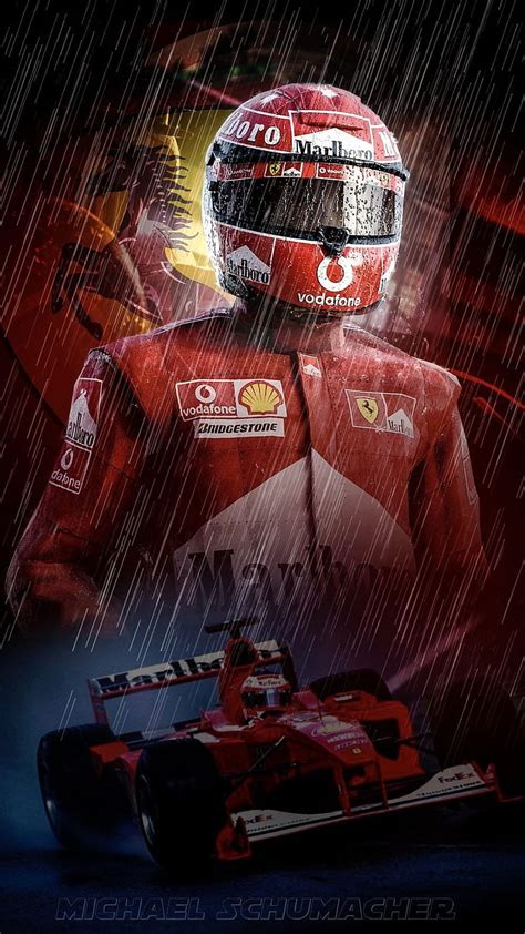 Schumacher, driver, f1, ferrari, formula 1, germany, italy, rain, red ...