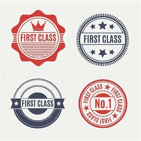 Free Vector | Flat design first class stamp collection