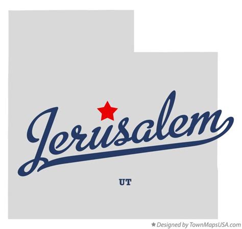 Map of Jerusalem, UT, Utah