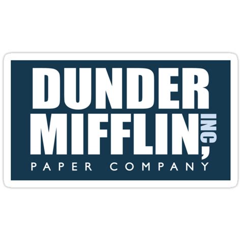 "The Office Dunder Mifflin Paper Company " Stickers by decentart | Redbubble