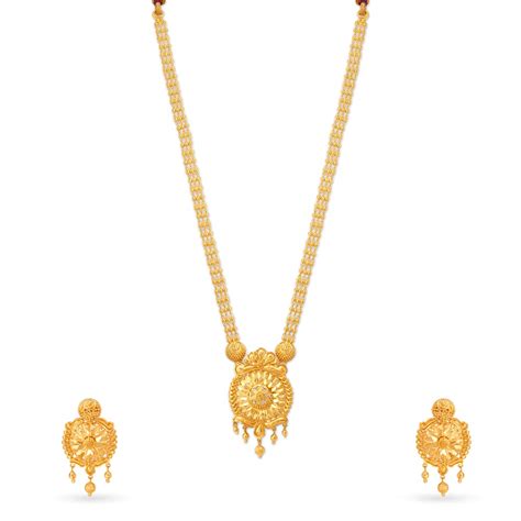 Majestic Traditional Gold Necklace Set