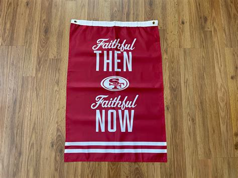 San Francisco 49ers NFL FOOTBALL FORTY NINER FAITHFUL Fan Cave Banner ...