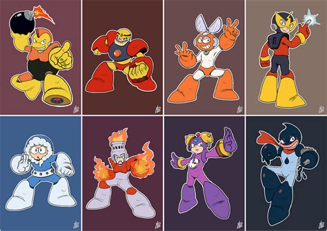 Daily Rockman - Rockman 1 Robot Masters by IanDimas on DeviantArt