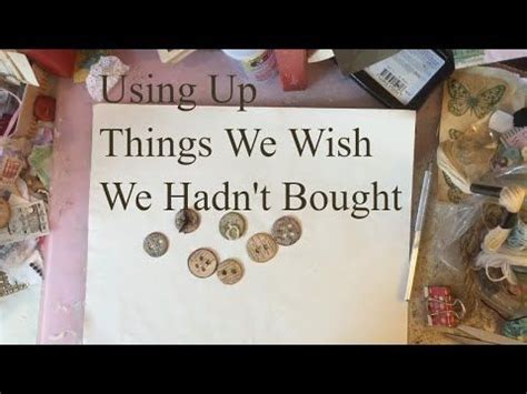 Using Things We Wish We Hadn't Bought Ep 1 - Chipboard Buttons - Inspired by Pam Paper Outpost ...