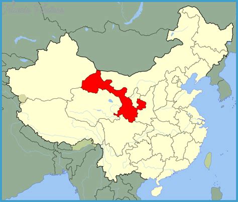 Xining Map - TravelsFinders.Com