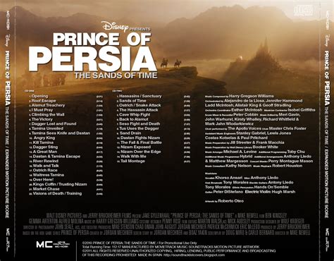 Soundtrack List Covers: Prince of Persia: The Sands of Times Expanded (Harry Gregson-Williams)